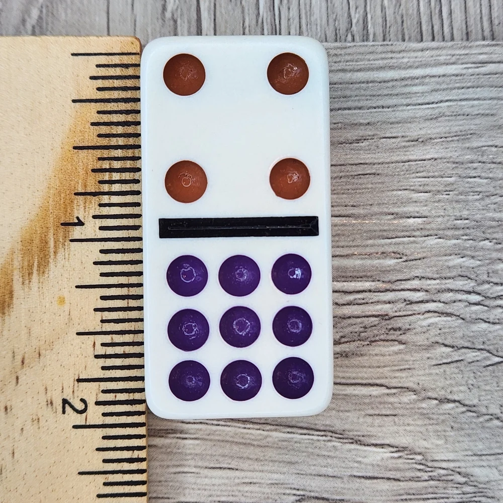 4:9 Replacement Dominoes Large Dot Shiny Color 2 X 1 X 5/8th